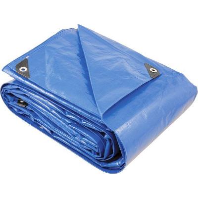 Lona polietileno 12x5m azul 200 micras reforçada Vonder