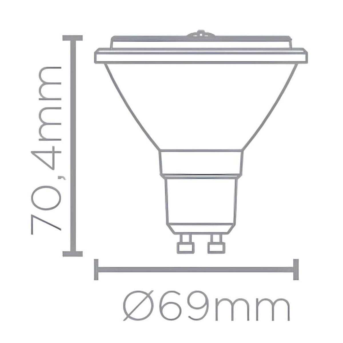 Lâmpada LED AR70 4,8W 2700K Luz Amarela 24° BIV Black+Decker - 4