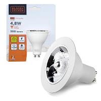 Lâmpada LED AR70 4,8W 2700K Luz Amarela 24° BIV Black+Decker - 2