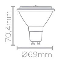 Lâmpada LED AR70 4,8W 2700K Luz Amarela 24° BIV Black+Decker