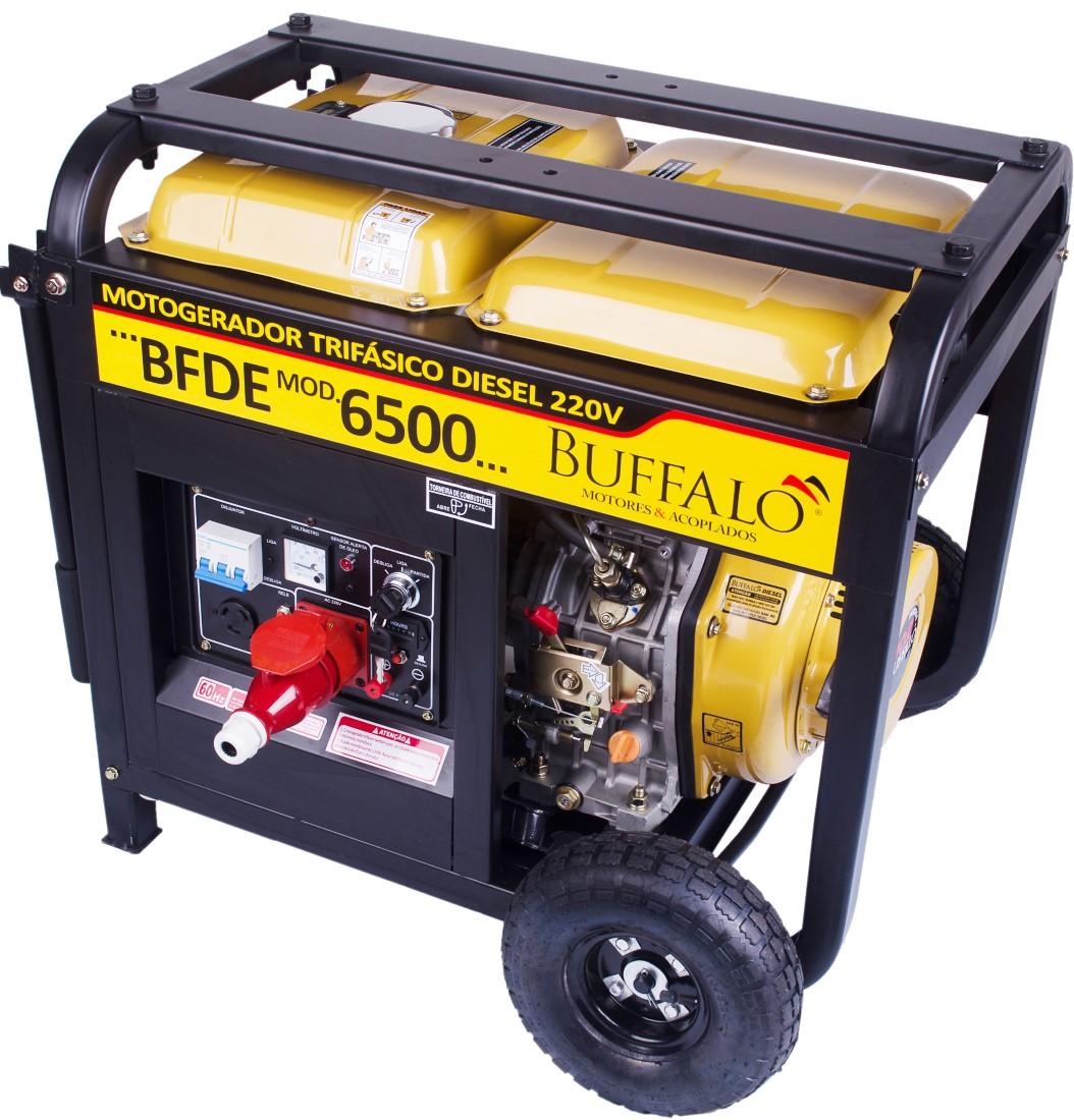 Motogerador Diesel Buffalo 5KVA Trif 127/220V P Elétrica - 4