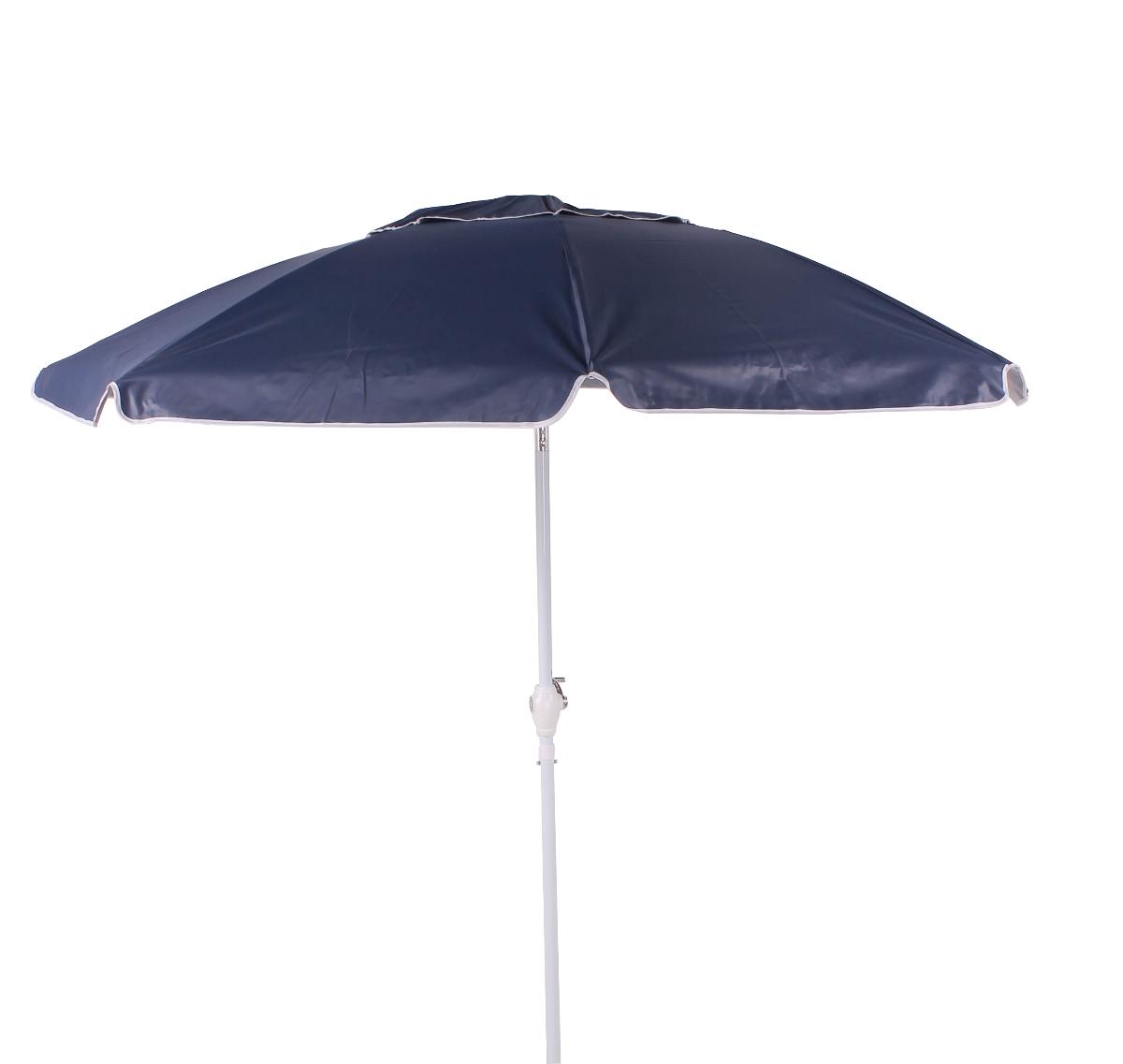 Ombrellone Alumínio Cobertura PVC Manivela 2,20 metros Azul - 1