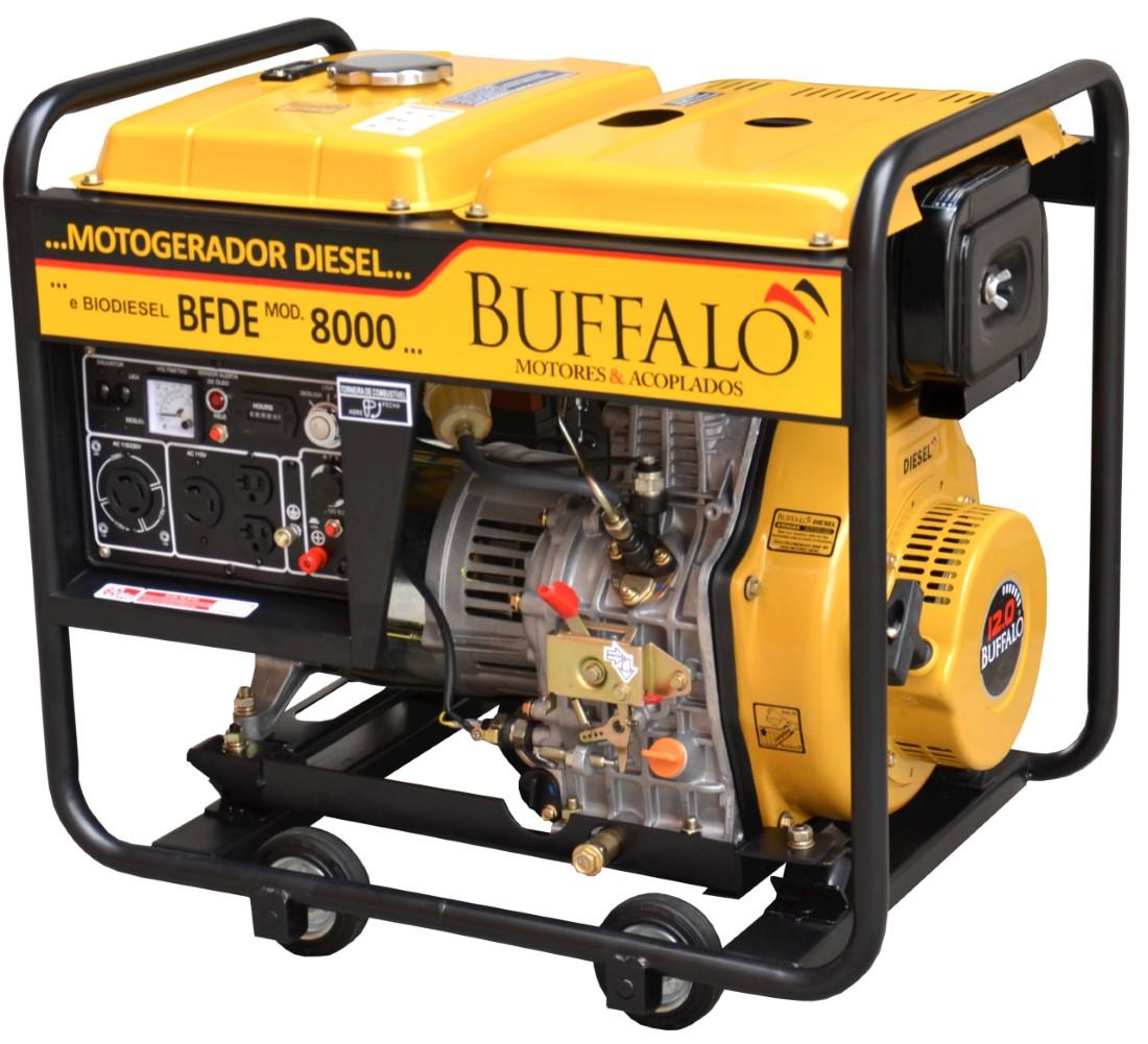 Motogerador Diesel Buffalo 6KVA Mono 115/230V P Elétrica - 1