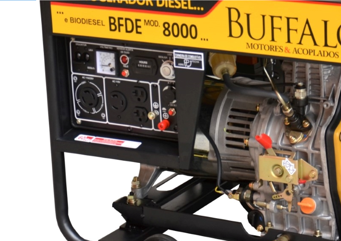 Motogerador Diesel Buffalo 6KVA Mono 115/230V P Elétrica - 3
