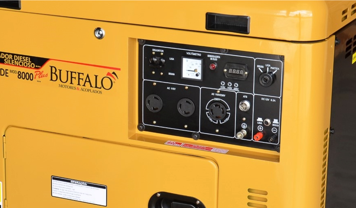 Motogerador Diesel Buffalo 7,5KVA Trif 220/380V P Elétrica - 3