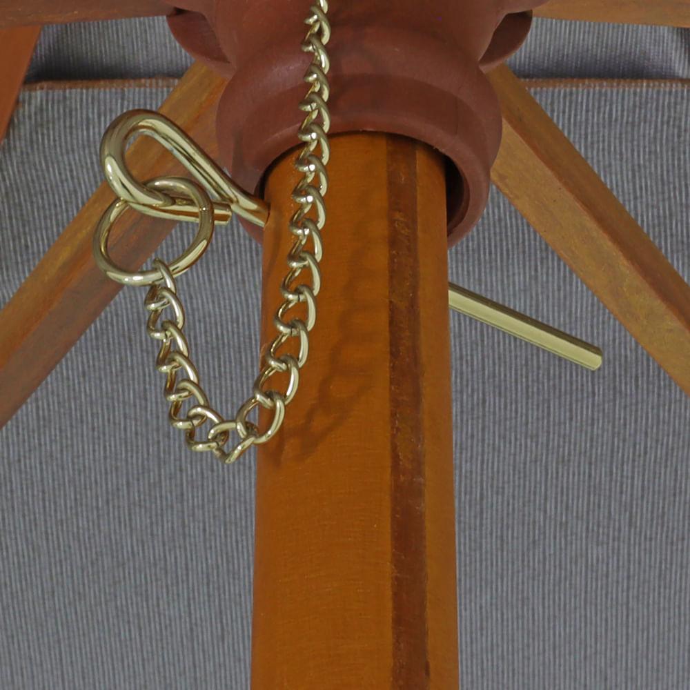 Ombrellone Madeira Cobertura PVC Manivela 2,70m Bege Bel Lazer - 2