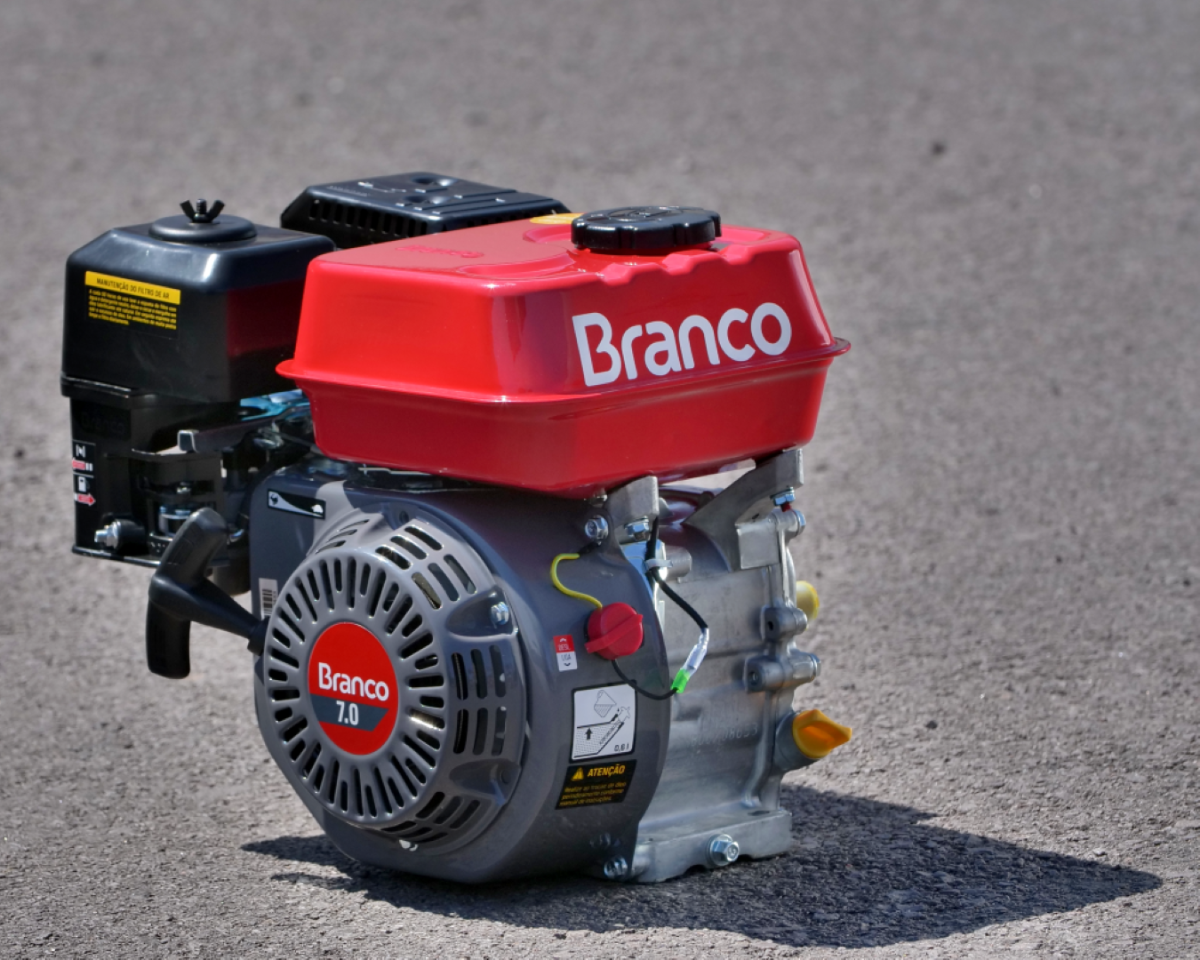 Motor Gasolina 7,0CV Eixo H P. Manual  B4T-7.0H Branco - 1