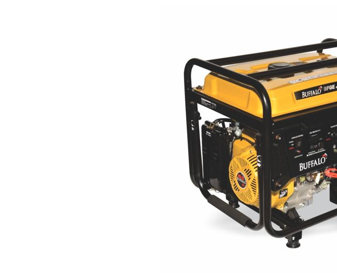 Motogerador Gasolina Buffalo Plus 6KVA Mono P Manual c/Rodas - 3
