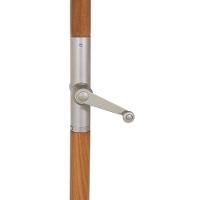 Ombrellone Madeira PVC manivela 2,70m marrom Bel Lazer - 3