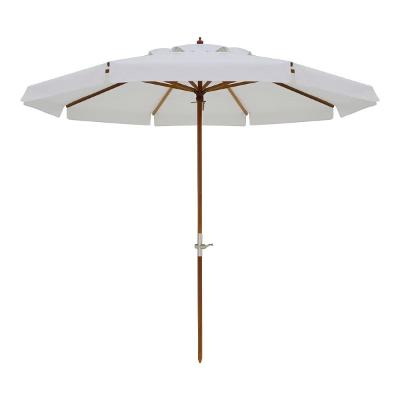 Ombrellone Madeira Cobertura PVC manivela 2,70m Branco Bel Lazer