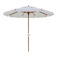 Ombrellone Madeira Cobertura PVC manivela 2,70m Branco Bel Lazer - 1