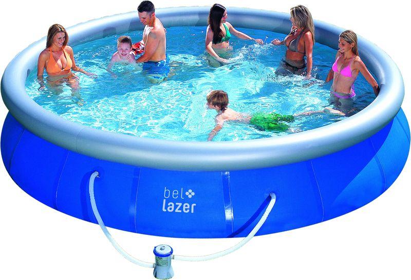 Piscina Inflável Bel Life 11000 Litros Com Cobertura E Bomba - 1