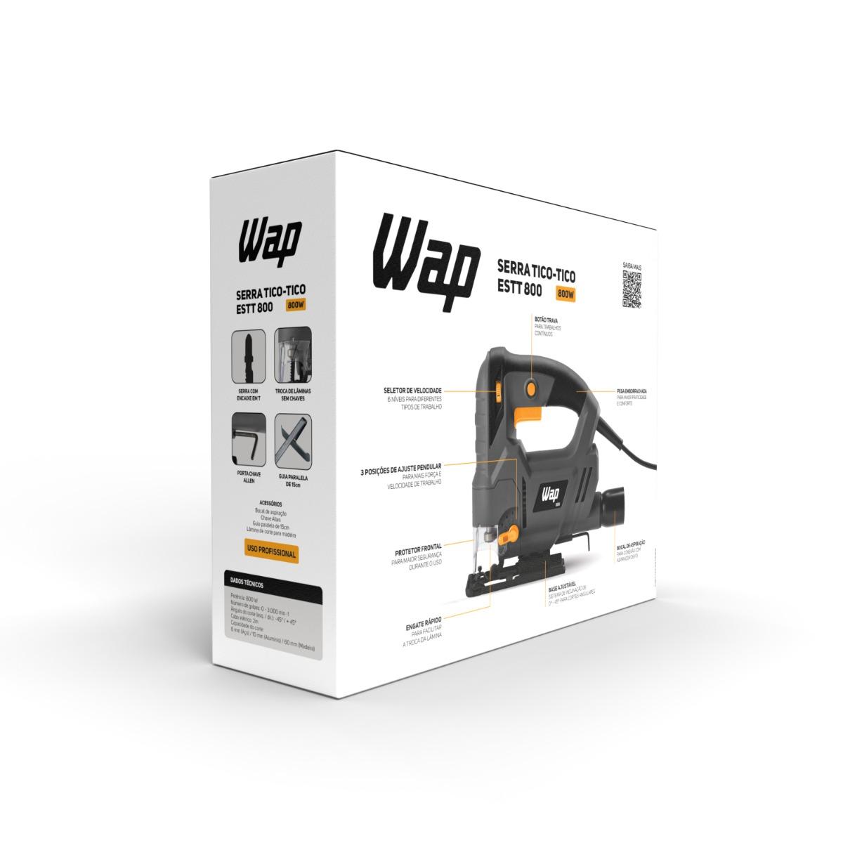 Serra Tico Tico WAP ESTT 800 com Seletor de Velocidade e Base Ajustável 800W 127V - 5