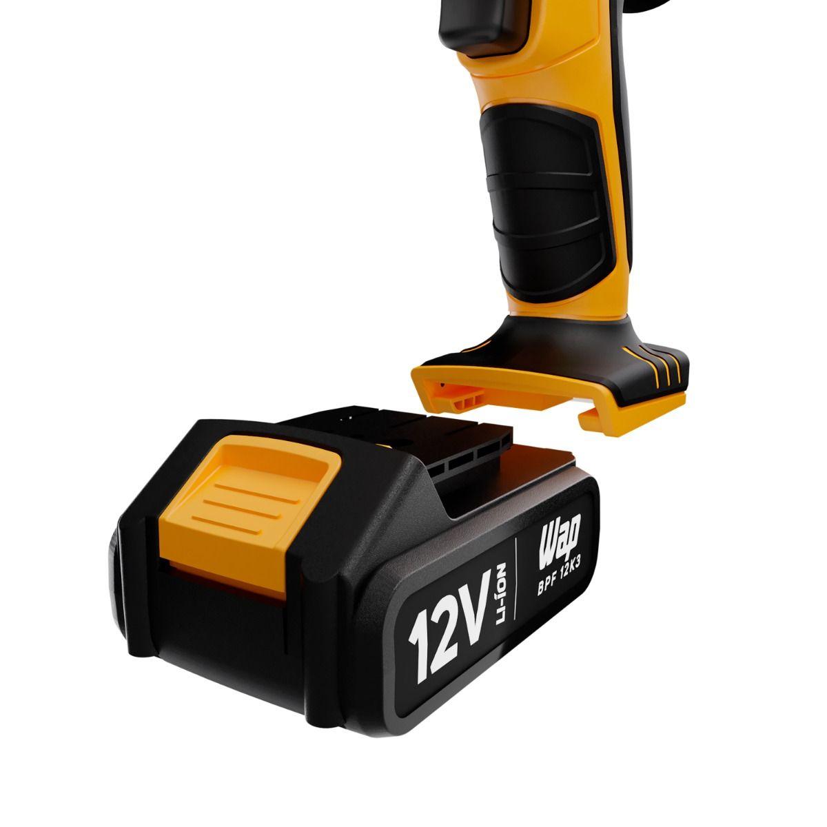 Parafusadeira e Furadeira a Bateria 12V 1500 mAh WAP BPF 12K3 Bivolt com Maleta e Kit de Acessórios - 6