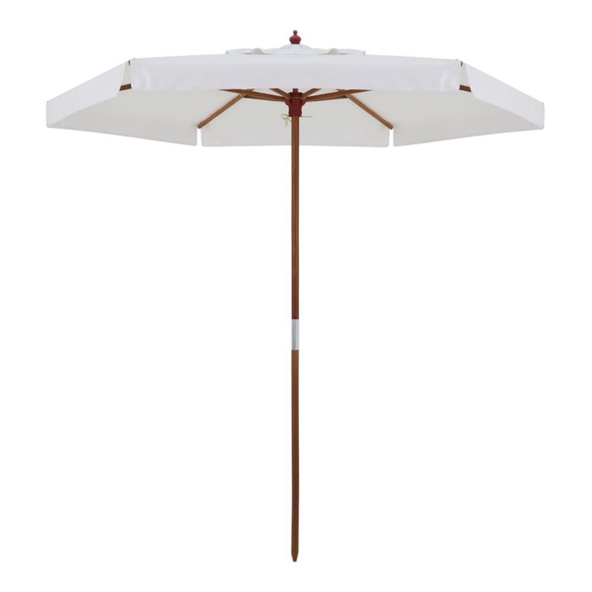 Ombrellone Madeira Cobertura PVC 2,40m Branco Bel Lazer - 1