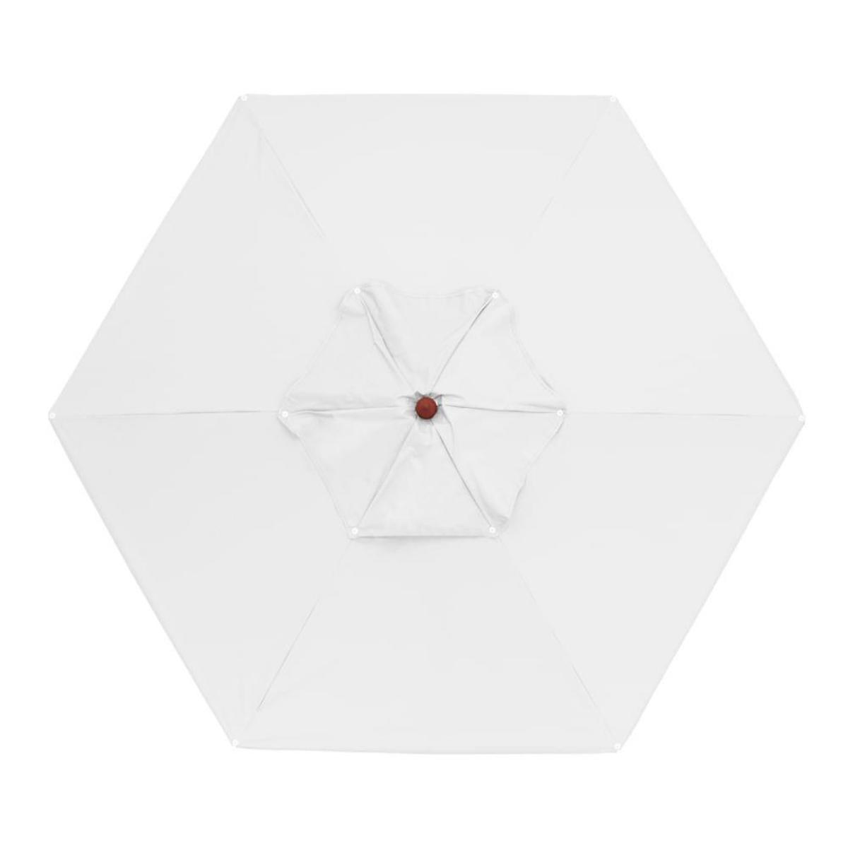 Ombrellone Madeira Cobertura PVC 2,40m Branco Bel Lazer - 6