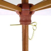 Ombrellone Madeira Cobertura PVC 2,40m Branco Bel Lazer - 5