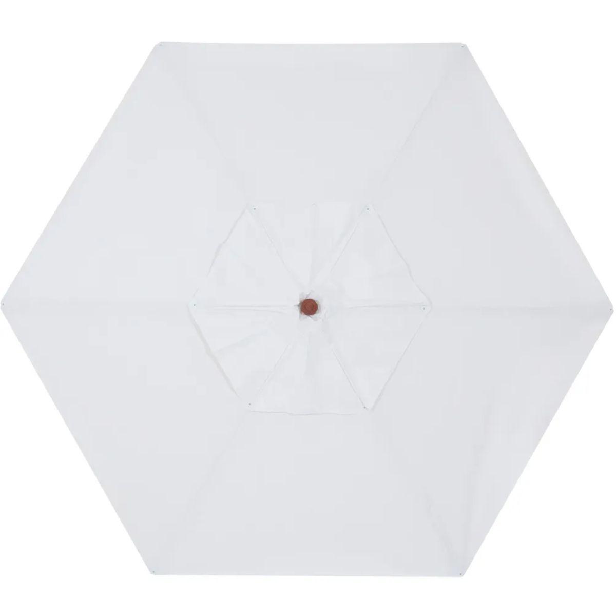 Ombrellone Madeira Cobertura PVC 2,00m Branco Bel Lazer - 2