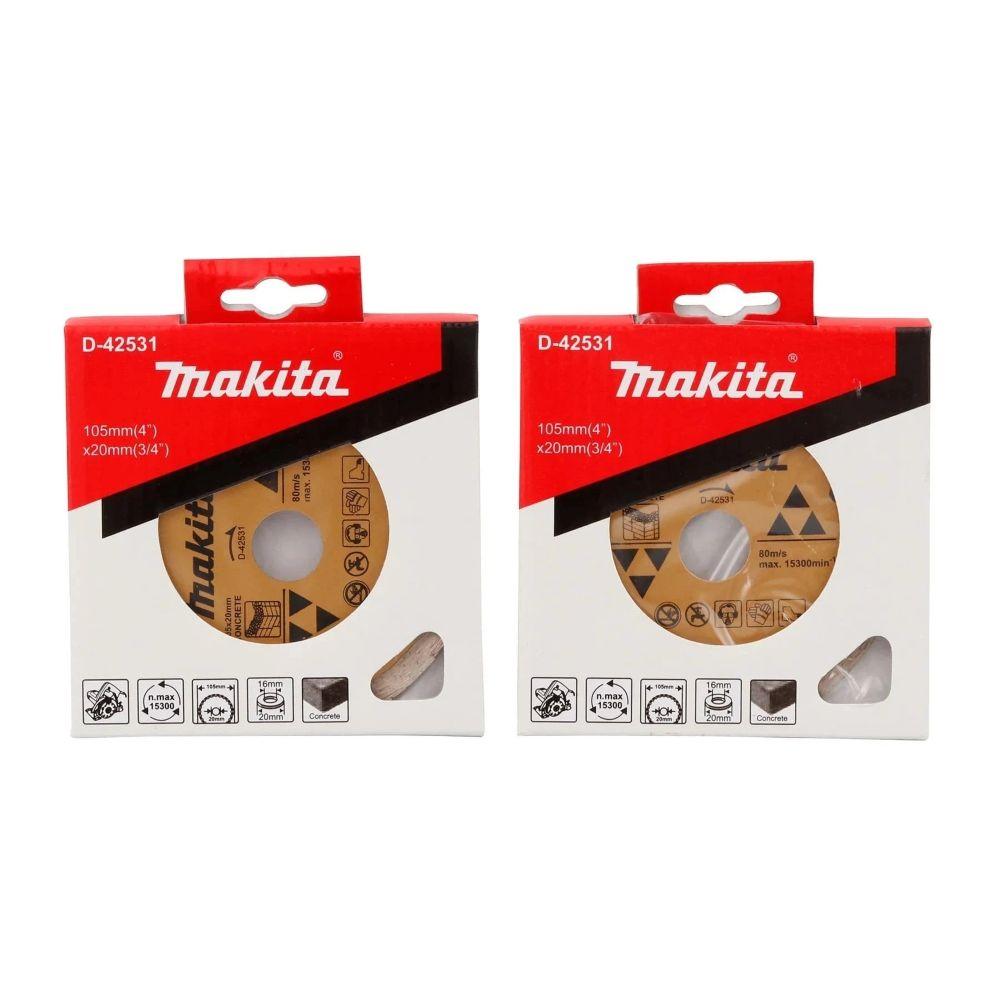 Serra Marmore 110Mm 1300W Com 2 Discos Chave Allen 4100NH3ZX2 127V Makita - 2