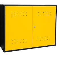 Armário Superior Modular Vonder Aéreo 30kg Aço Preto Amarelo