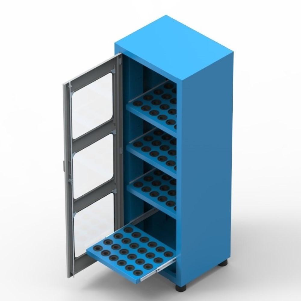 Armário com 4 Prateleiras porta cone ISO30 porta visor de acrilico para 96 pecas ARM057A CMB - 2