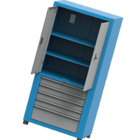 Armário Médio com 2 Prateleiras reguláveis e 6 Gavetas M ARM018 CMB - 1