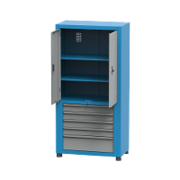 Armário Médio com 2 Prateleiras reguláveis e 6 Gavetas M ARM018 CMB - 3