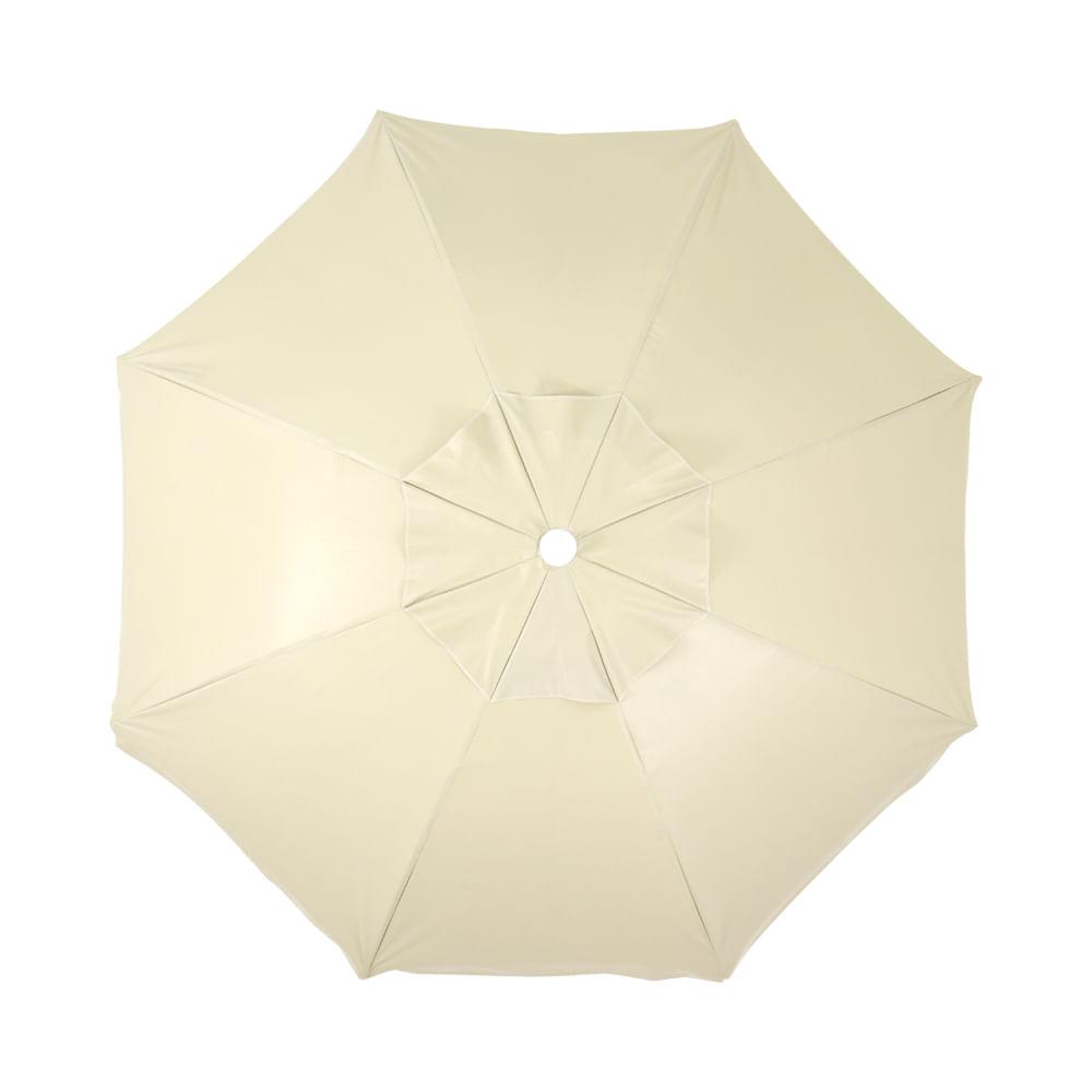 Guarda-Sol Bel 2,40 M Bagum Alumínio/Fibra De Vidro Bege - 4