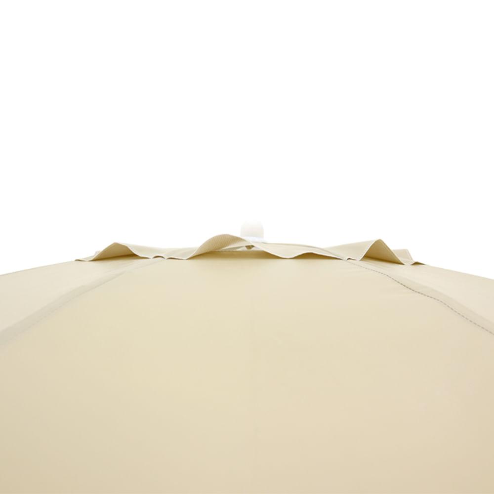 Guarda-Sol Bel 2,40 M Bagum Alumínio/Fibra De Vidro Bege - 5