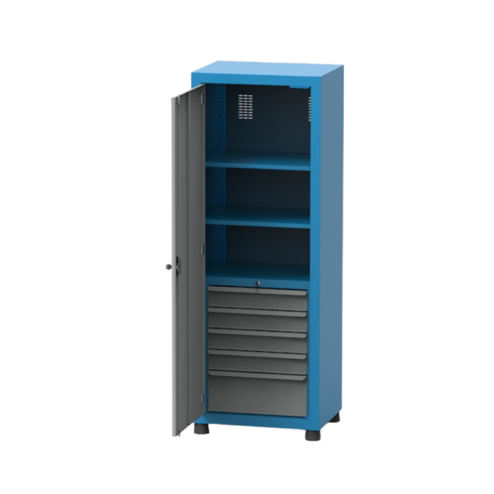 Armário Pequeno com 2 Prateleiras reguláveis e 5 Gavetas ARM012 CMB - 2