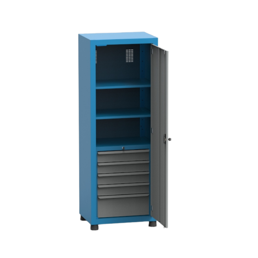 Armário Pequeno com 2 Prateleiras reguláveis e 5 Gavetas ARM012 CMB - 3