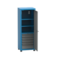 Armário Pequeno com 2 Prateleiras reguláveis e 5 Gavetas ARM012 CMB - 3