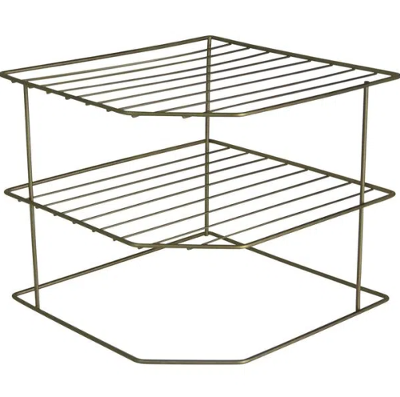  Organizador Pratos Louças para Pia Horizontal 3 Niveis Metalizado Oliva 990844 Bel 