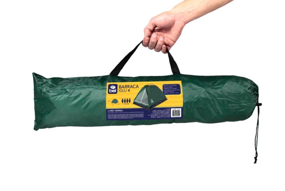 Barraca camping igloo 4 poliéster 2,00x1,30x2,00m Bel Lazer - 4