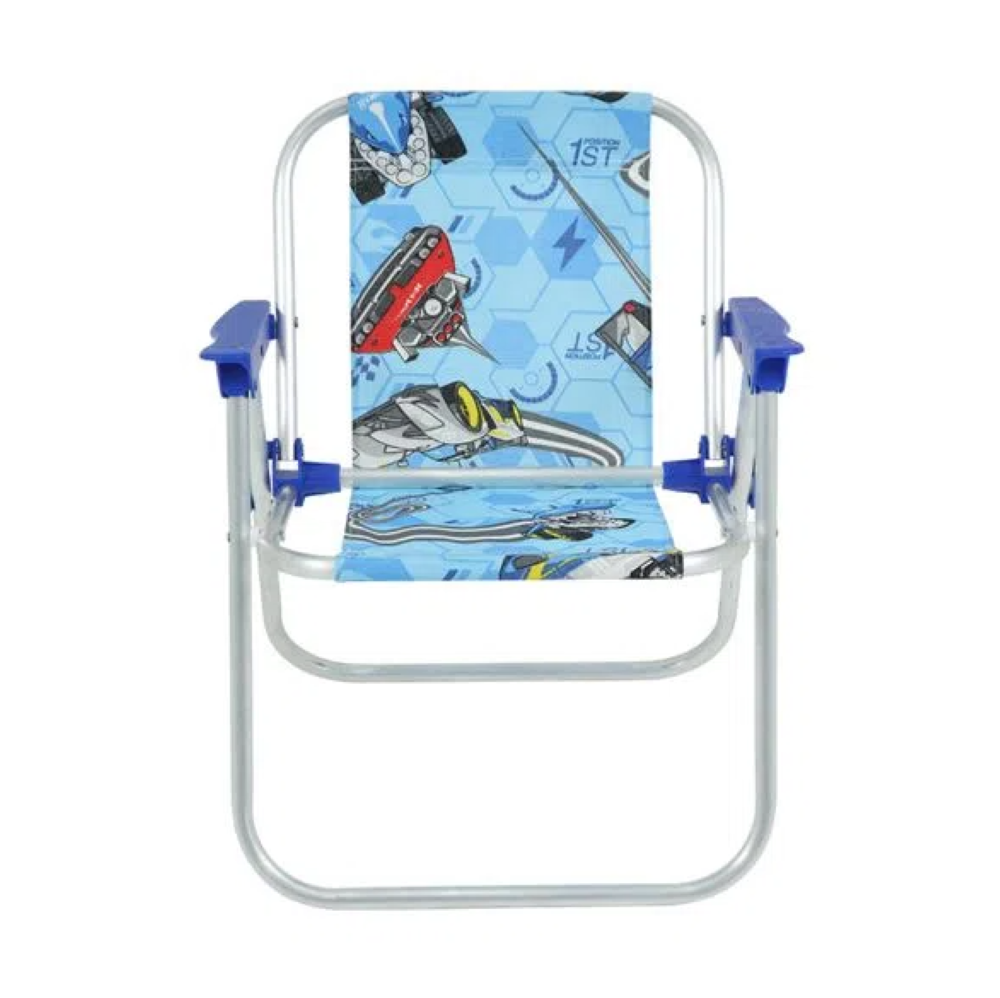 Cadeira Infantil Aluminio Hot Wheels Azul Bel - 2