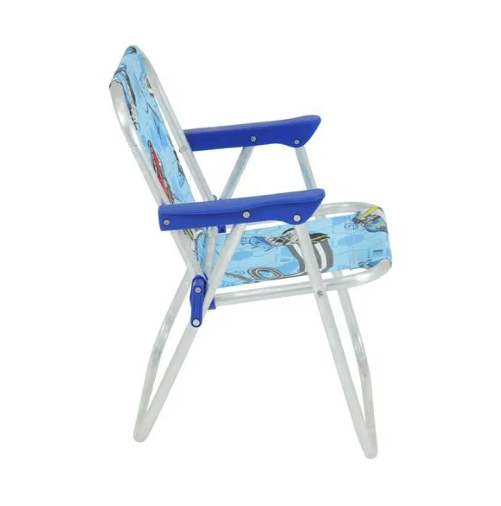 Cadeira Infantil Aluminio Hot Wheels Azul Bel - 3