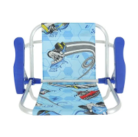 Cadeira Infantil Aluminio Hot Wheels Azul Bel - 5