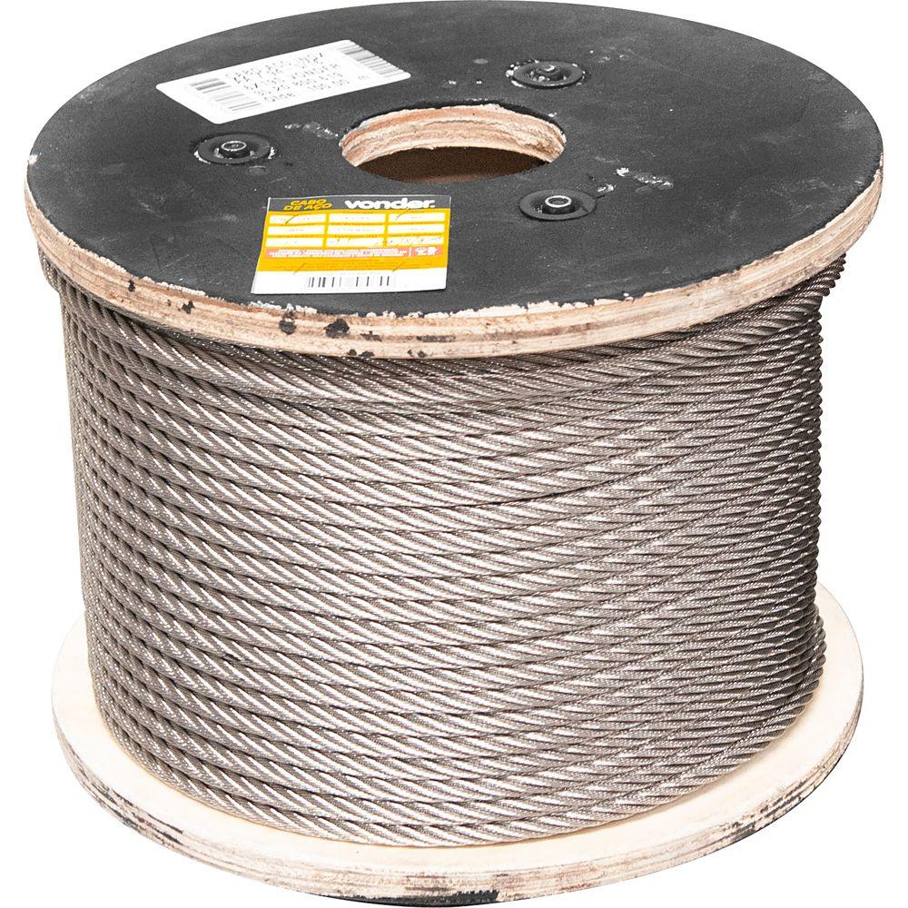 Cabo Aço Inox Aa 7,94mm 5/16 6x19s 100m Cabo A Vonder - 2