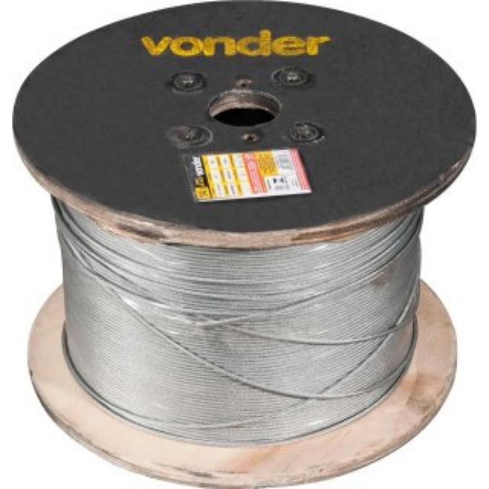 Cabo de Aço Galvanizado AA 6,0mm 18X7 com 1000m - Vonder - 1