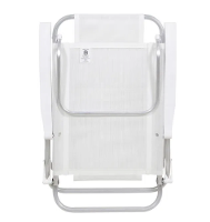 Cadeira Sunny Aluminio Sannet 6 Posicoes Branca Bel - 3