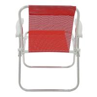 Cadeira Alta Lazy em Alumínio Vermelha Bel - 5