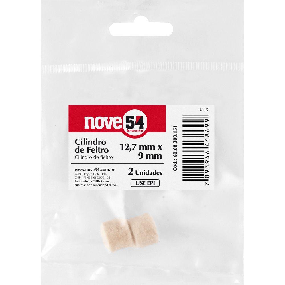 Cilindro de Feltro 12,7 mm x 9 mm com 2 peças Nove54 - 2