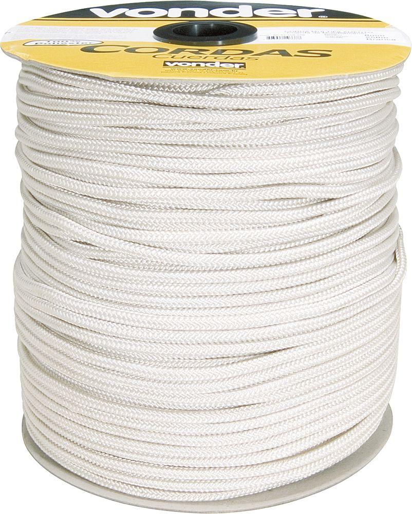 Corda Trançada 8,0mm 11,0kg 228m Branca Vonder - 1