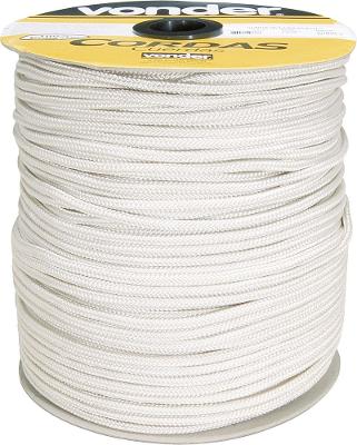 Corda Multifilamento Trançada 8,0mm 11,0kg 228 Metros Branca