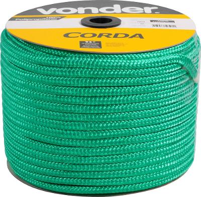 Corda Multifilamento Trançada 12mm 140m Verde Carretel - Von