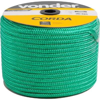 Corda Multifilamento Trançada 12mm 140m Verde Carretel - Von
