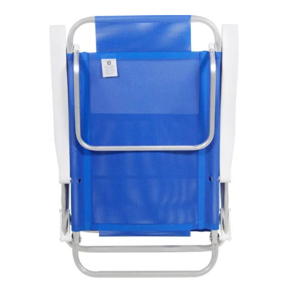 Cadeira Bel Sunny Aluminio Sannet 6 Posicoes Azul Bel - 3
