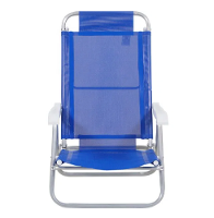 Cadeira Bel Sunny Aluminio Sannet 6 Posicoes Azul Bel - 2