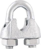 Clips p/ cabo aço 1/2" leve galv c/ 2 pç cart Vonder - 1