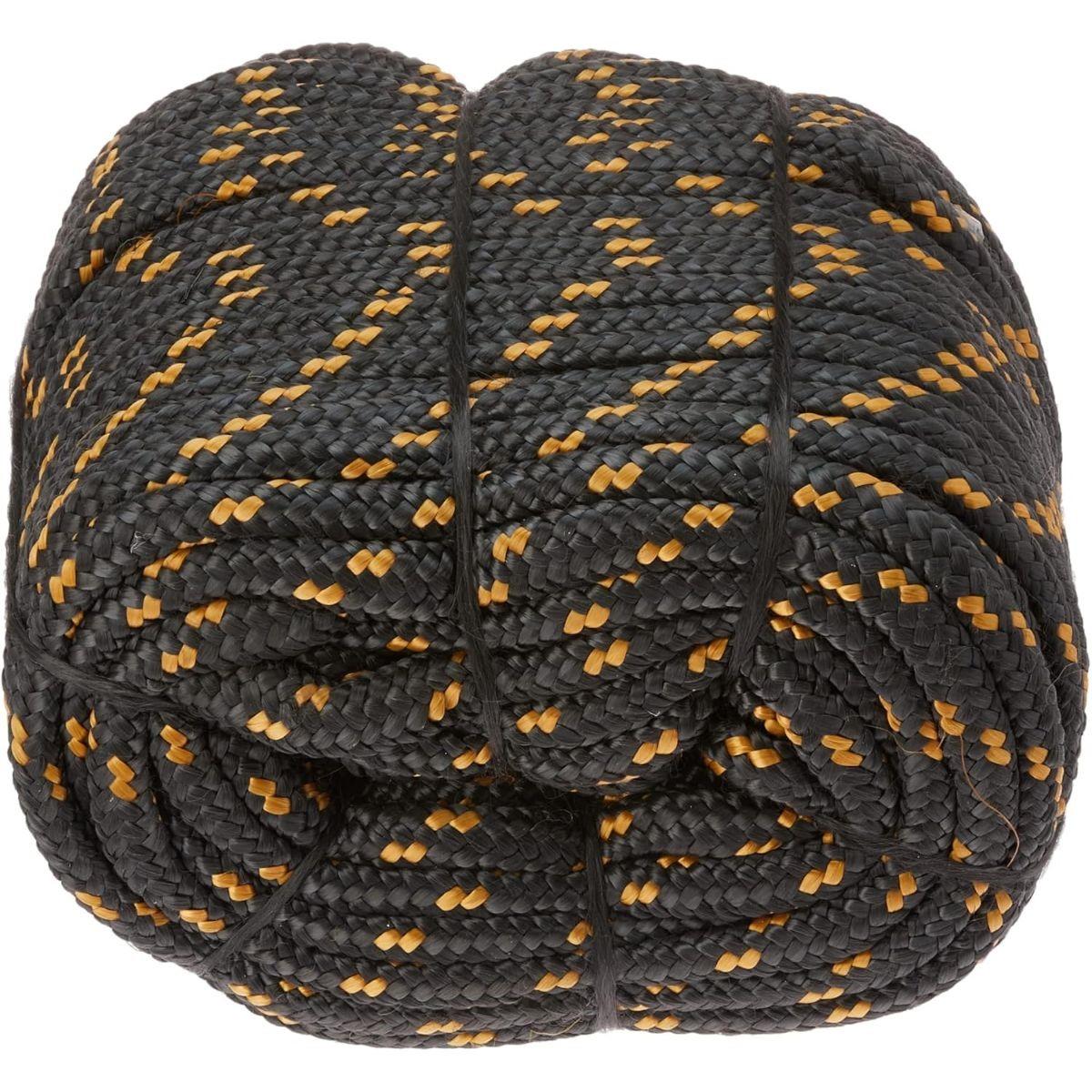 Corda Multifilamento Trançada 16mm 13kg 85 Metros Cinza Nove54 Poliéster Rolo Multiuso Caminhoneiro - 3